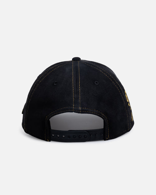 New Era Los Angeles Lakers 'Statement Suede 10 Year Anniversary' 9FORTY A-Frame Snapback Black Suede
