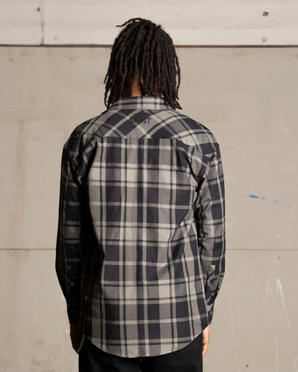 Saint Morta Mulberry Long Sleeve Flannel Shirt Khaki Green