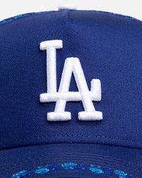 New Era Los Angeles Dodgers 'Floral Rose Chain' 9FORTY A-Frame Snapback Official Team Colour