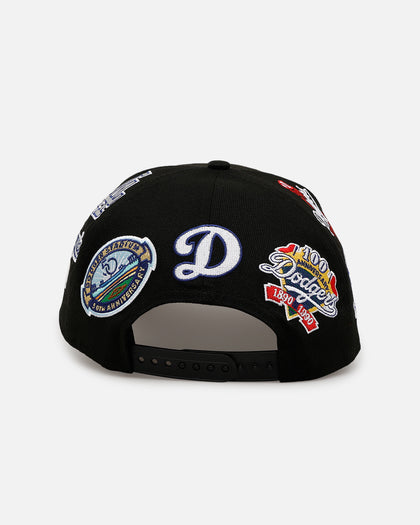 New Era Los Angeles Dodgers 'All Over Embroidery' 9FORTY A-Frame Snapback Black