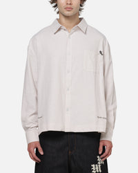 Carré x Disney Mickey & Friends Long Sleeve Oxford Shirt Ecru/Dark Khaki