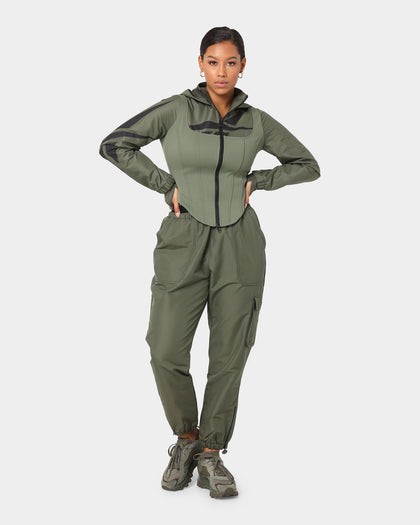 Reebok Women's Cardi B X Reebok Track Pants Hunter Green