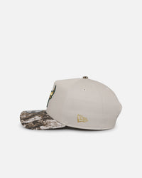 New Era Chicago Bulls 'Real Tree Stone' 9FORTY A-Frame Snapback Stone