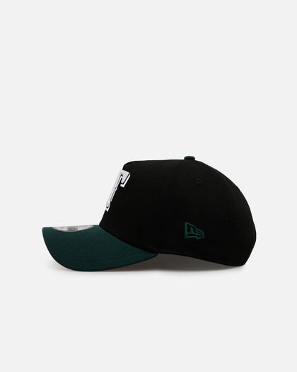 New Era Texas Rangers 'Black Dark Green' 9FORTY A-Frame Snapback Black/Dark Green
