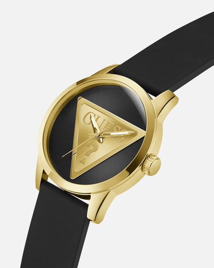 Guess Mainline Women's Badge Watch Black/Gold