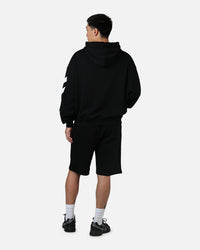Off White Diag Full Zip Hoodie Black