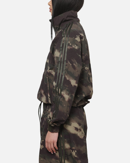 Adidas Women's Loose Track Top Green Camo