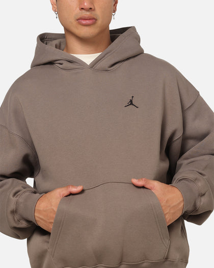 Jordan Brooklyn Fleece Oversized Hoodie Olive Grey