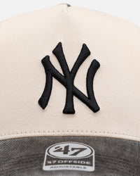 47 Brand New York Yankees 'Washed Black Visor' 47 Offside Snapback Natural