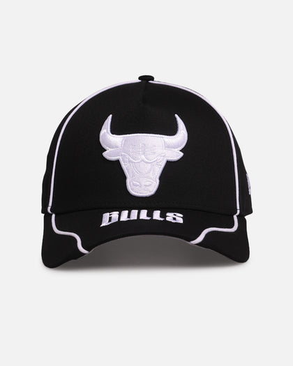 New Era Chicago Bulls 'Piping' 9FORTY A-Frame Snapback Black/White