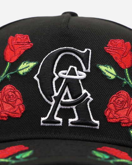 New Era Los Angeles Angels 'Garden' 9FORTY A-Frame Snapback Black