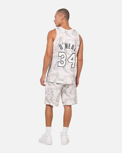 Mitchell & Ness Los Angeles Lakers Shaquille O'Neal #34 Snow Camo Energy Swingman Jersey Vintage White