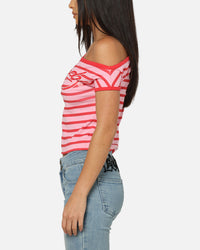 Ed Hardy Women's Aline Baby T-Shirt Red/Pink