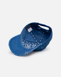 Von Dutch Distressed Dad Strapback Washed Navy