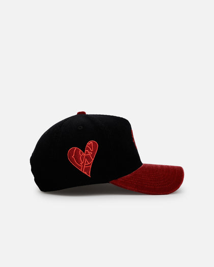 New Era California Angels 'Velvet Cord Certified Lover' 9FORTY A-Frame Premium Corduroy Snapback Black