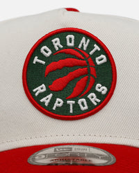 New Era Toronto Raptors 'Strawberry' 9FORTY A-Frame Snapback Chrome/Red