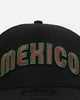 New Era Mexico National Baseball Team 'Metallic Wordmark' 9FORTY A-Frame Snapback Black