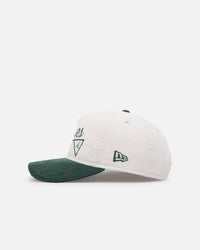 New Era Atlanta Braves 'Heritage Golf' Pre-Curved Golfer Snapback Chrome White