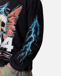 MNML Gem Skull Long Sleeve T-Shirt Black