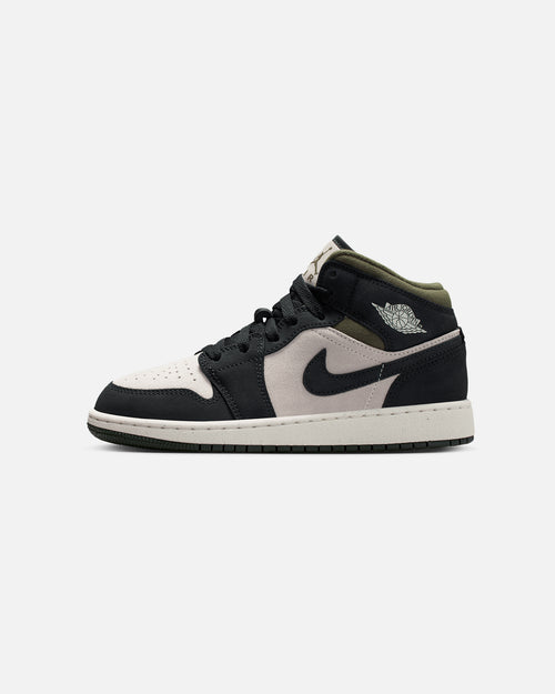 Jordan Kids' Air Jordan 1 Mid (GS) Lt Orewood Brown