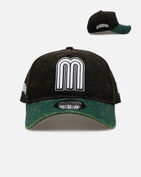 New Era Mexico National Baseball Team 'Washed Green 2.0' 9FORTY A-Frame Snapback Black/Green