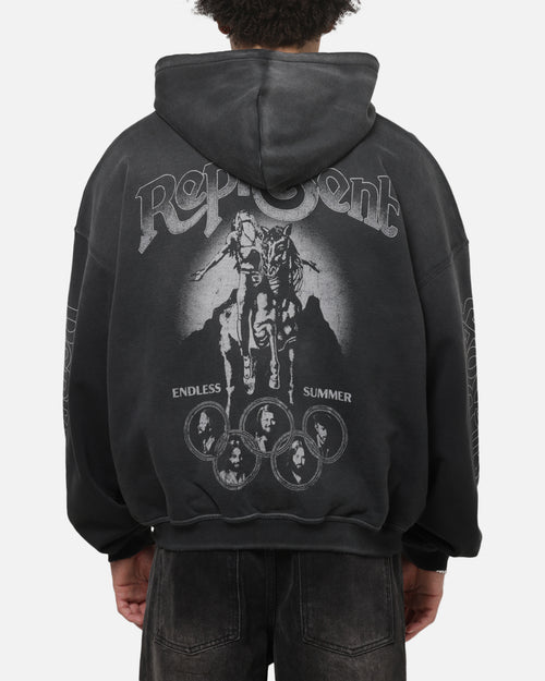 Represent Beach Boys Endless Summer Hoodie Stained Black