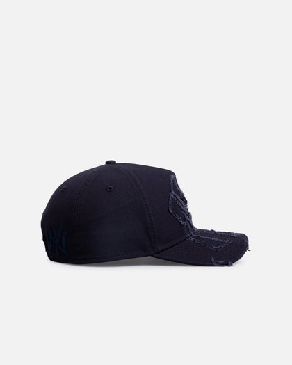 New Era New York Yankees 'Applique Distressed' 9FORTY A-Frame Snapback Navy