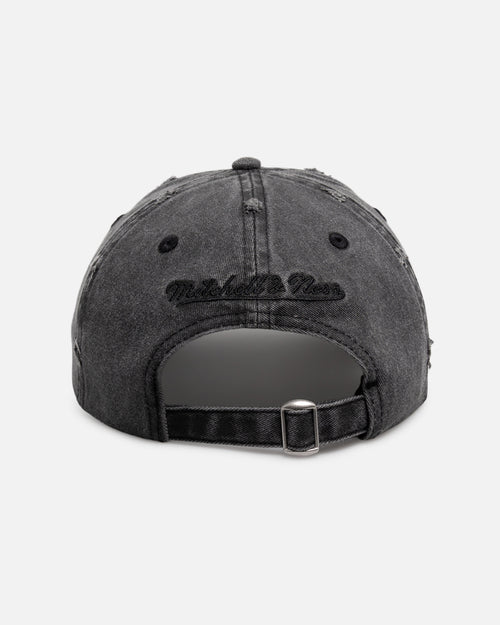 Mitchell & Ness Los Angeles Lakers 'Destroyed' Dad Fit Strapback Washed Black