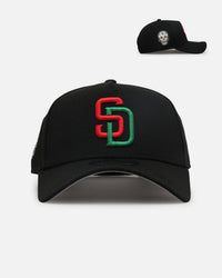 New Era San Diego Padres 'Sugar Skull Side Patch' 9FORTY A-Frame Snapback Black/Red/Green