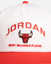 Jordan Chicago Bulls Jordan Pro Unstructured Flat Bill Snapback White/Red