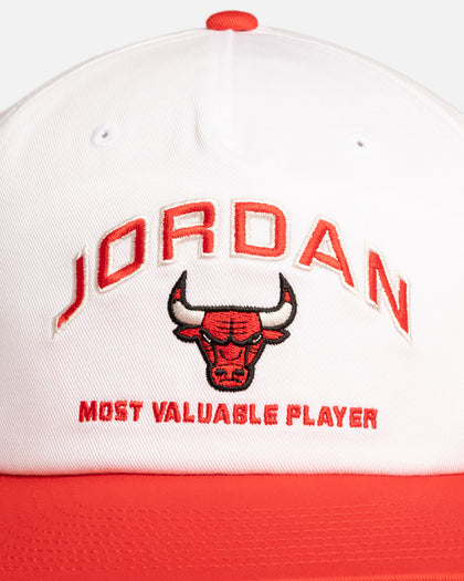 Jordan Chicago Bulls Jordan Pro Unstructured Flat Bill Snapback White/Red