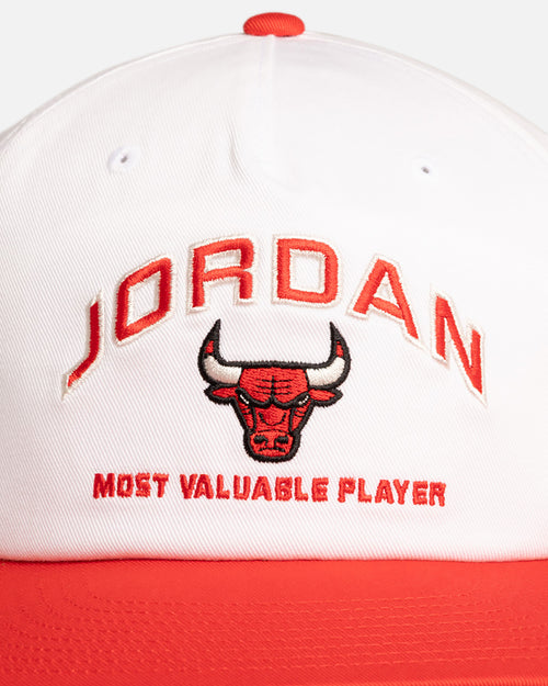Jordan Chicago Bulls Jordan Pro Unstructured Flat Bill Snapback White/Red