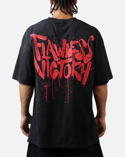 73Studio X Mortal Kombat Flawless Victory T-Shirt Black Acidwash