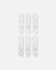 Jordan Everyday Cushioned Crew Socks 6 Pack White/Black