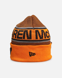 New Era X Mclaren Team Cuff Knit Beanie Medium Orange