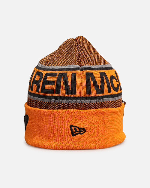 New Era X Mclaren Team Cuff Knit Beanie Medium Orange