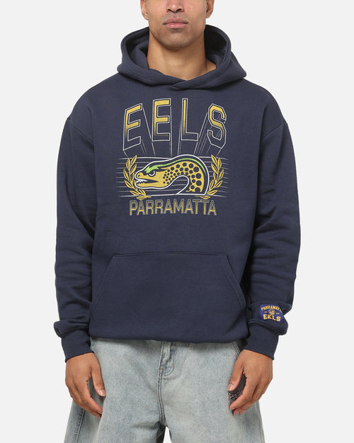 Bleacher Athletic Parramatta Eels NRL Adult Club Wreath Hoodie Navy