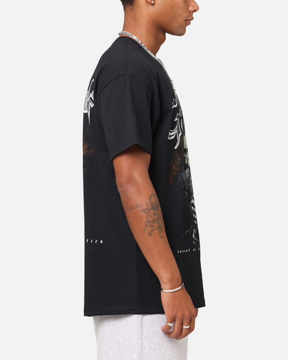 Goat Crew X Lord Of The Rings Gandalf Fire T-Shirt Black