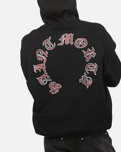 Saint Morta Worldwide Boxy Hoodie Black
