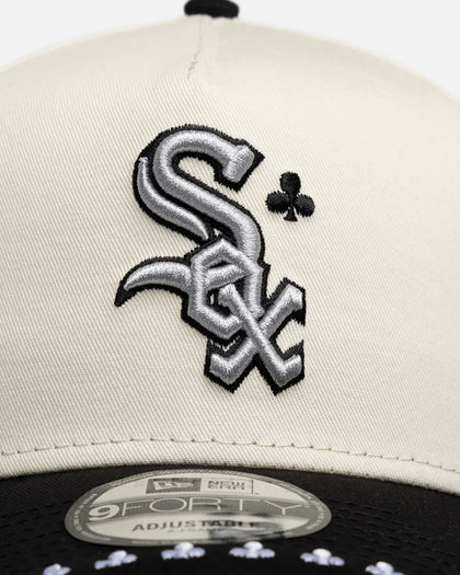 New Era Chicago White Sox 'Royal Flush' 9FORTY A-Frame Snapback White/Black