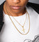NXS Double Cross Chain Gold