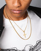 NXS Double Cross Chain Gold