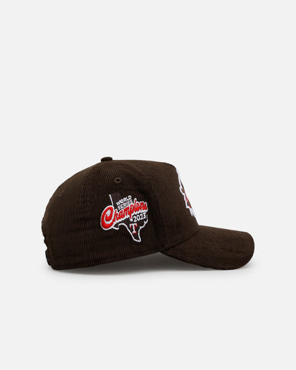 New Era Texas Rangers 'Walnut Cord' 9FORTY A-Frame Corduroy Snapback Walnut