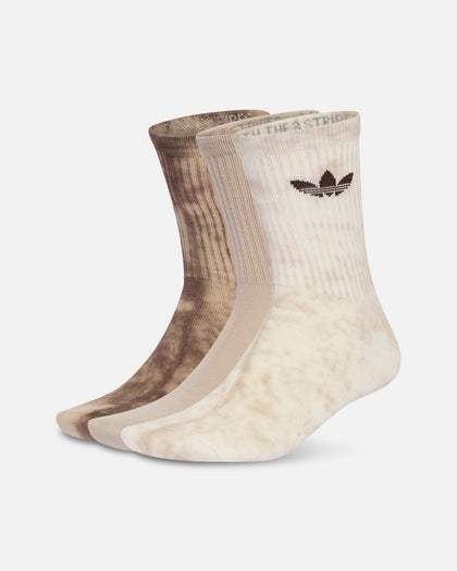 Adidas Tie Dye Crew Socks 3 Pack Warm Tie Dye