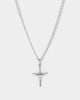 Saint Morta Crucifix Pendant White Gold