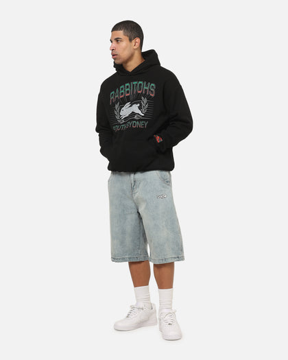 Bleacher Athletic South Sydney Rabbitohs NRL Adult Club Wreath Hoodie Black