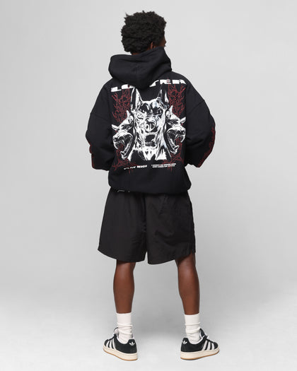 Loiter Chrome Dogs Vintage Hoodie Black