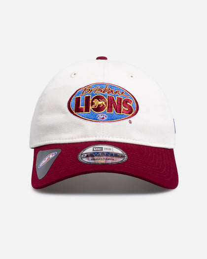 New Era Brisbane Lions 'AFL 26 2 Tone Heritage' 9TWENTY Strapback White