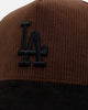 47 Brand Los Angeles Dodgers 'Barren' Offside DT Corduroy Snapback Brown/Black