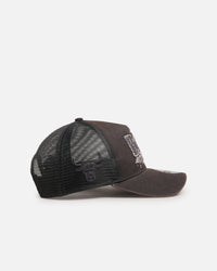 New Era Chicago Bulls 'Washed Fray' 9FORTY A-Frame Trucker Snapback Washed Grey